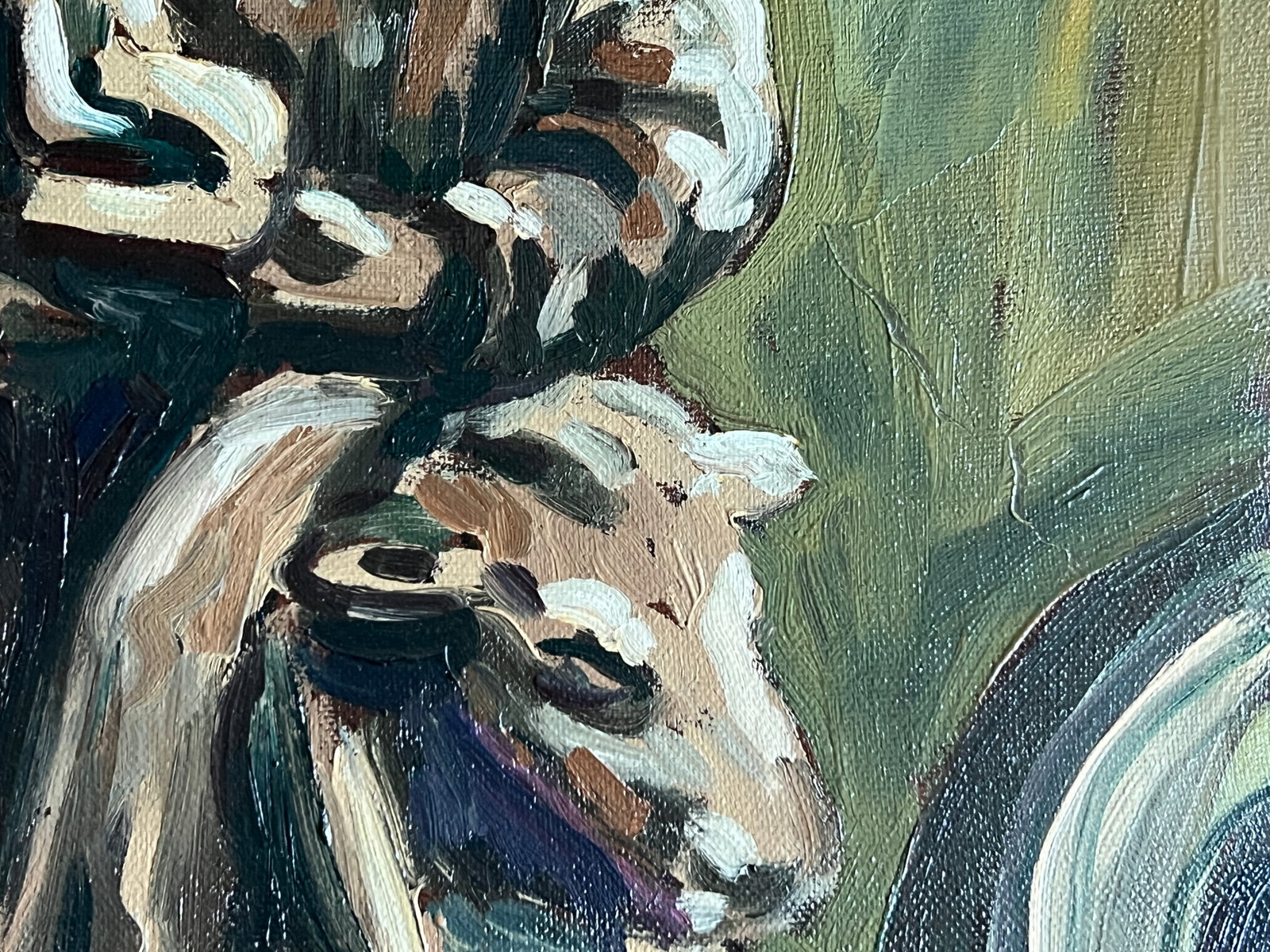 Oil painting with frame Saint Luke K. Leonid - 7