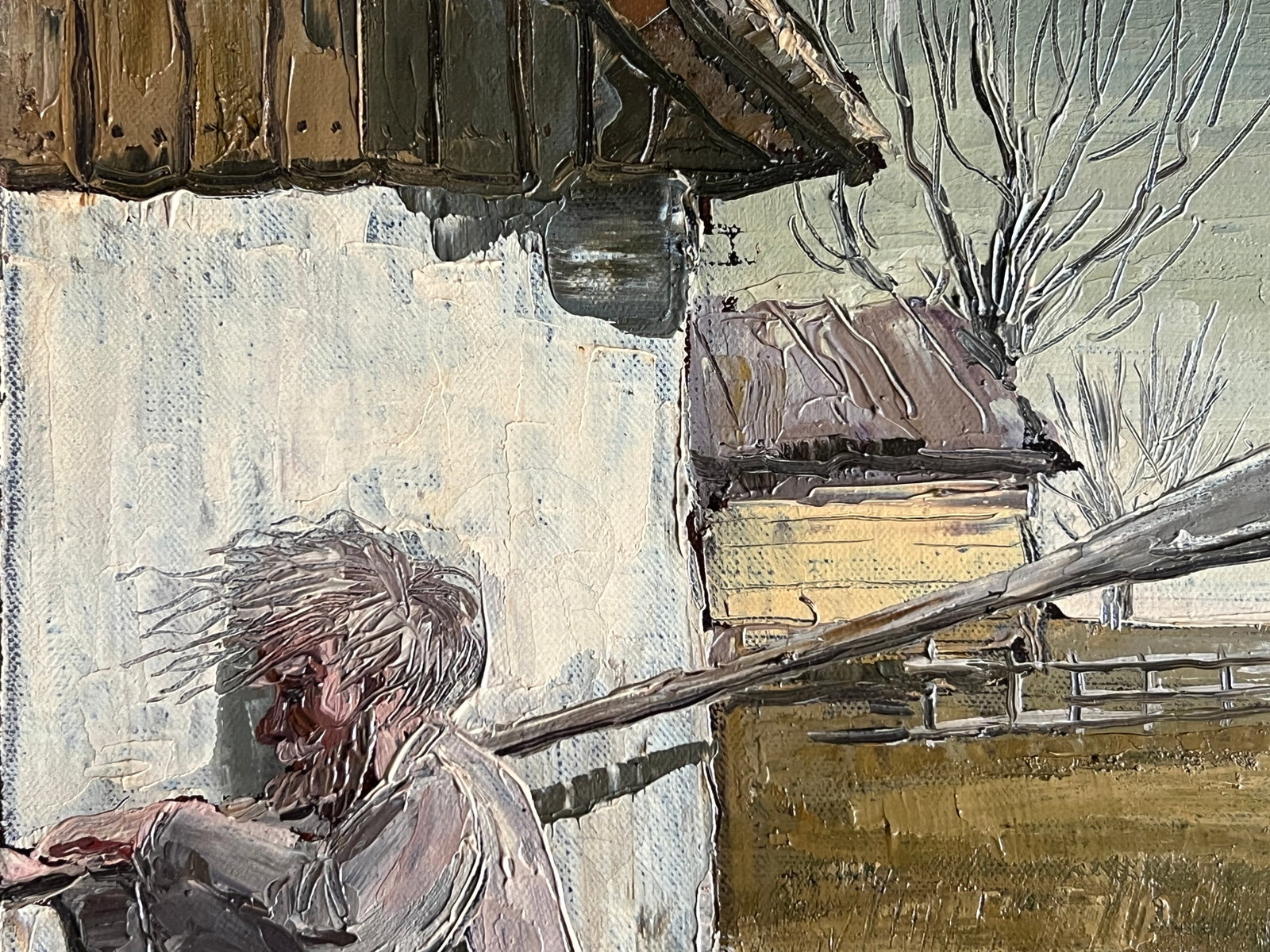 Oil painting with frame Charon K. Leonid - 2