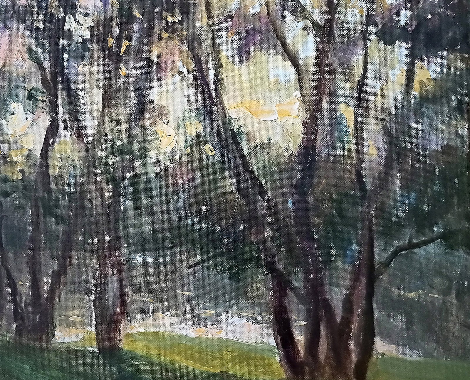Oil painting At sunset by honored painter Ukrainian Vasyl K. - 7