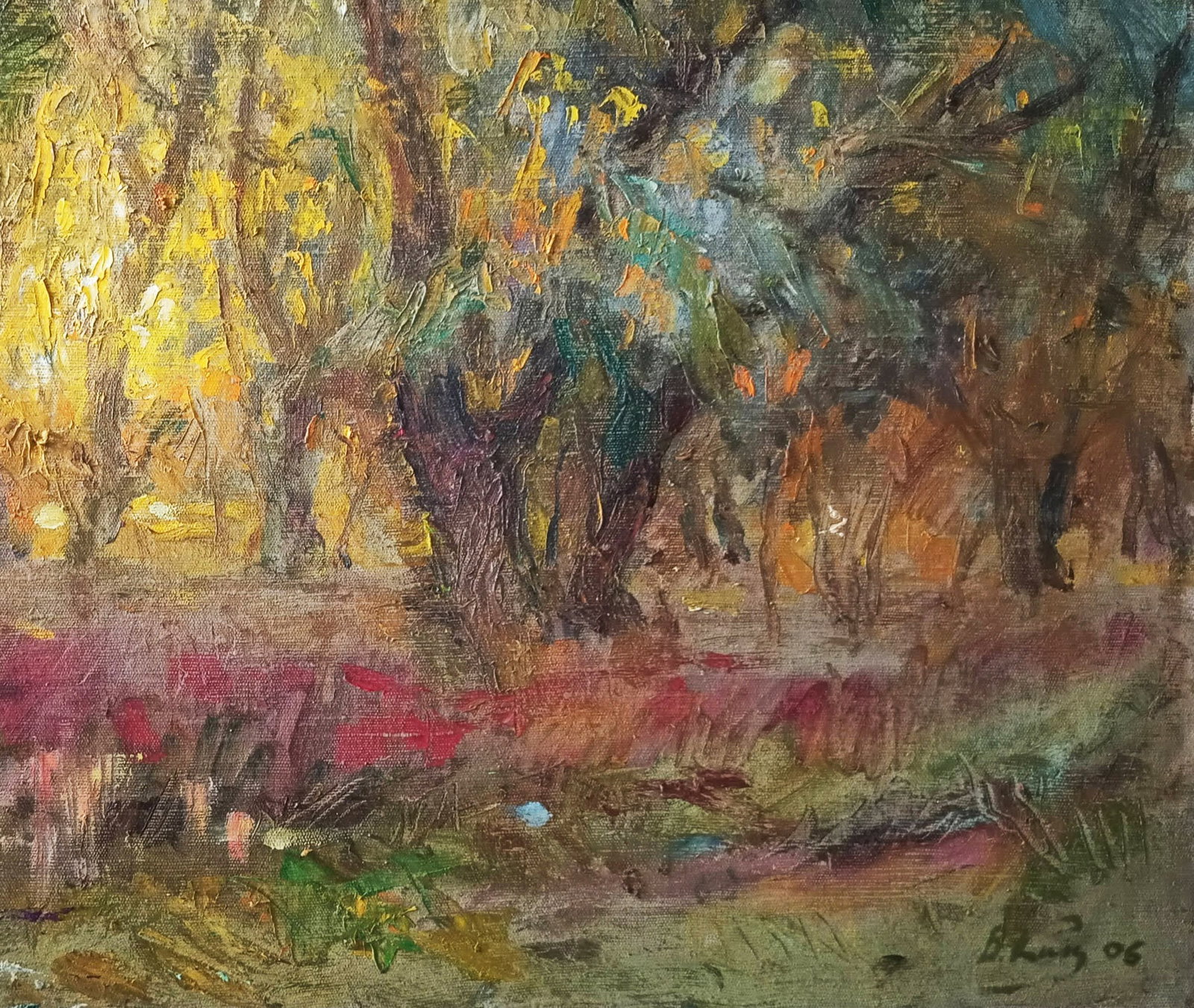Oil painting Dusk by honored painter Ukrainian Vasyl K. - 9