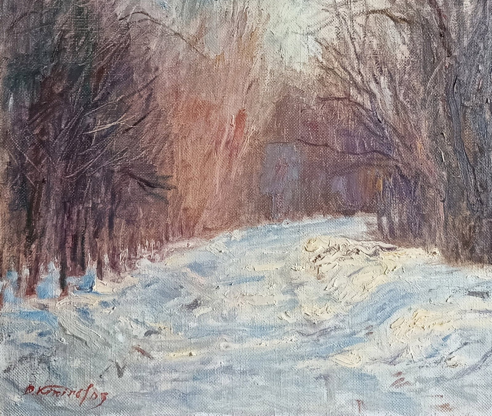 Oil painting Noon by honored painter Ukrainian Vasyl K. - 9