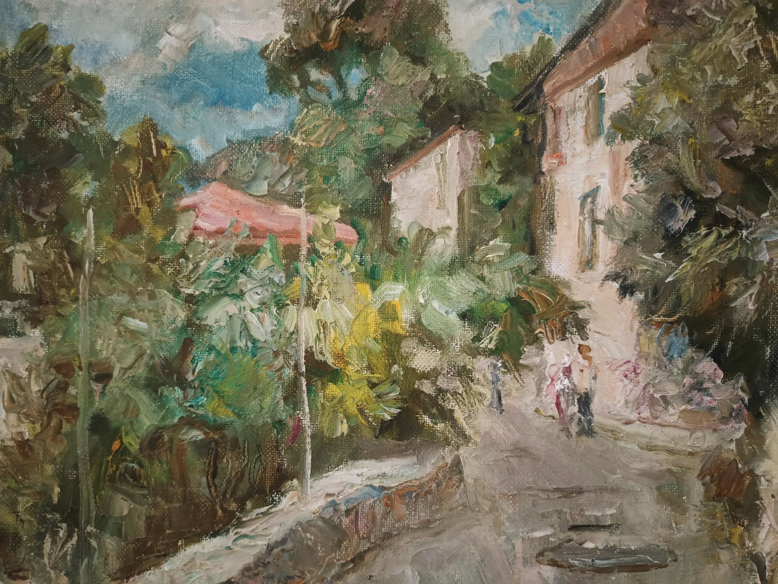 Oil painting Street by honored painter Ukrainian Vasyl K. - 10