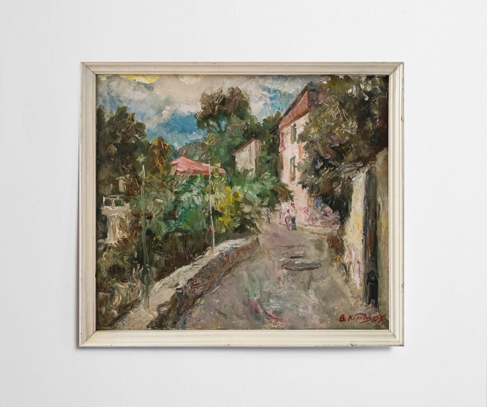 Oil painting Street by honored painter Ukrainian Vasyl K. - 2