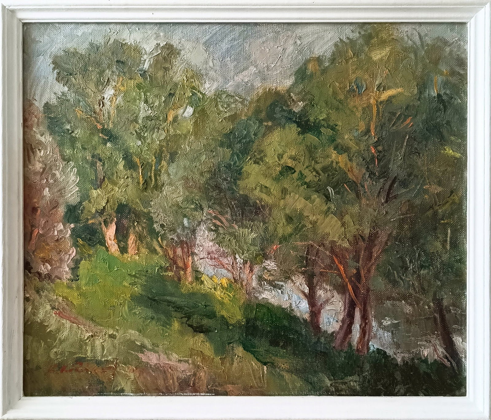 Oil painting Evening by honored painter Ukrainian Vasyl K. (1 of 10)
