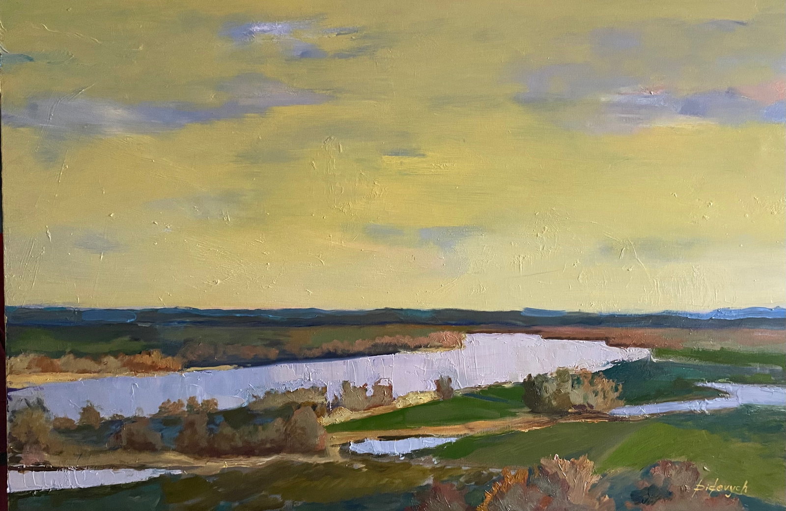 Oil painting Twilight Sky Yulia D.: Title: Oil painting Twilight Sky Yulia D. Description: 01YD Painter: Yulia D. S?ze: 120x80 cm/47.24x31.49 inches Components: oil, canvas Original painting from our collection ERA: 2022 Short