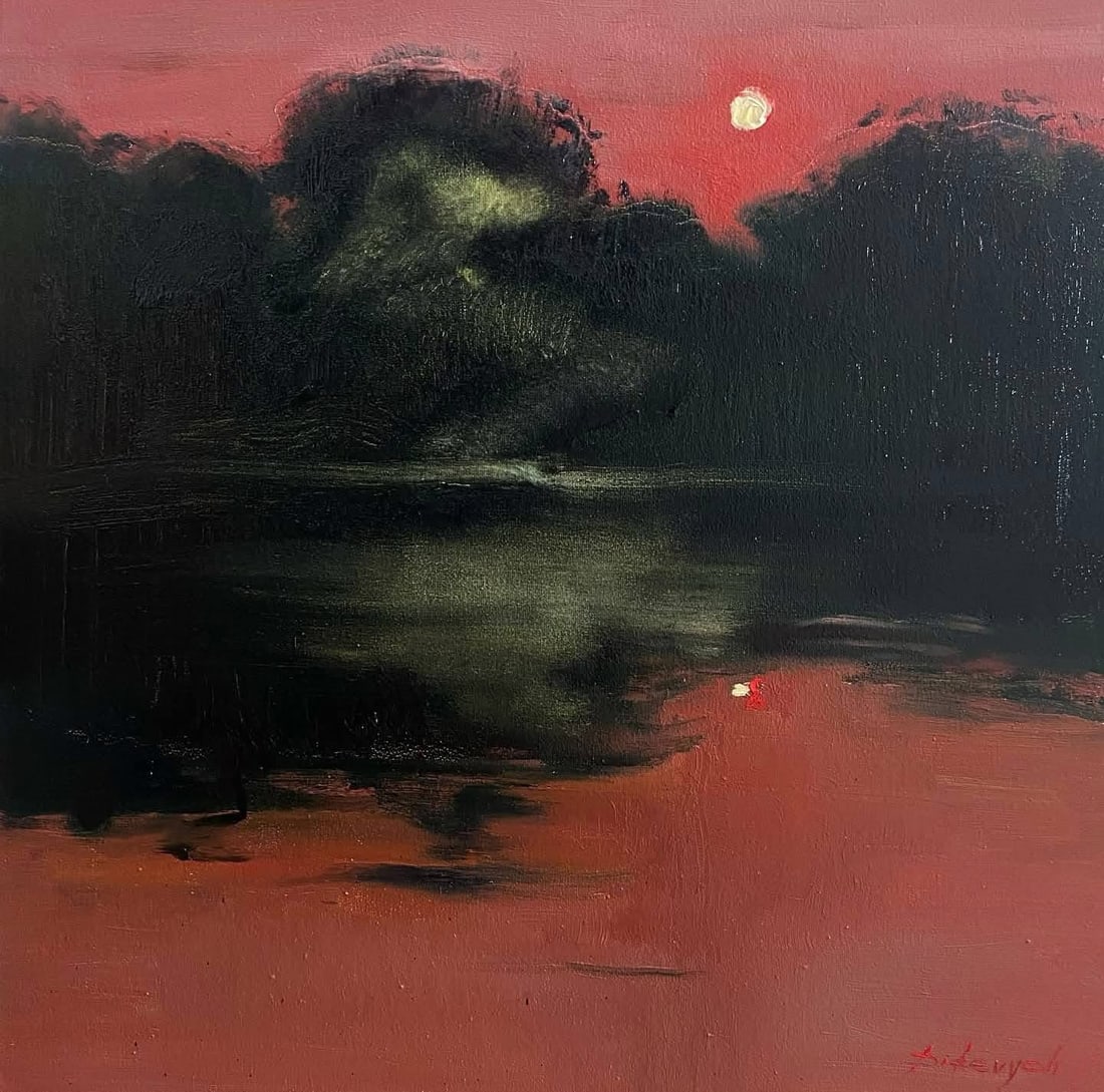 Oil painting Summer evening Yulia D.: Title: Oil painting Summer evening Yulia D. Description: 11YD Painter: Yulia D. S?ze: 50x50 cm/19.68x19.68 inches Components: oil, canvas Original painting from our collection ERA: 2025 Short informat