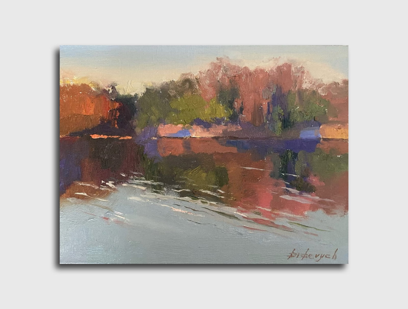 Oil painting Lake Yulia D. - 10