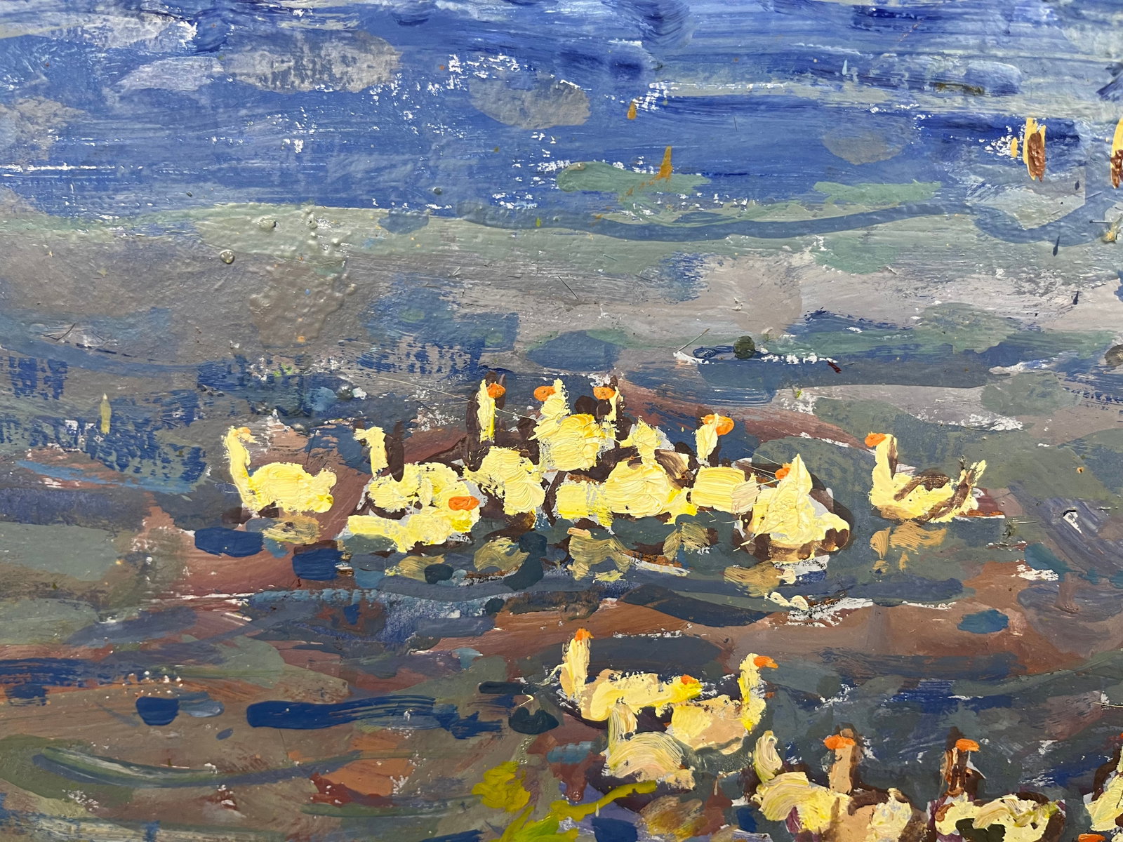 Oil painting Ducks Kolosovsky G. - 3