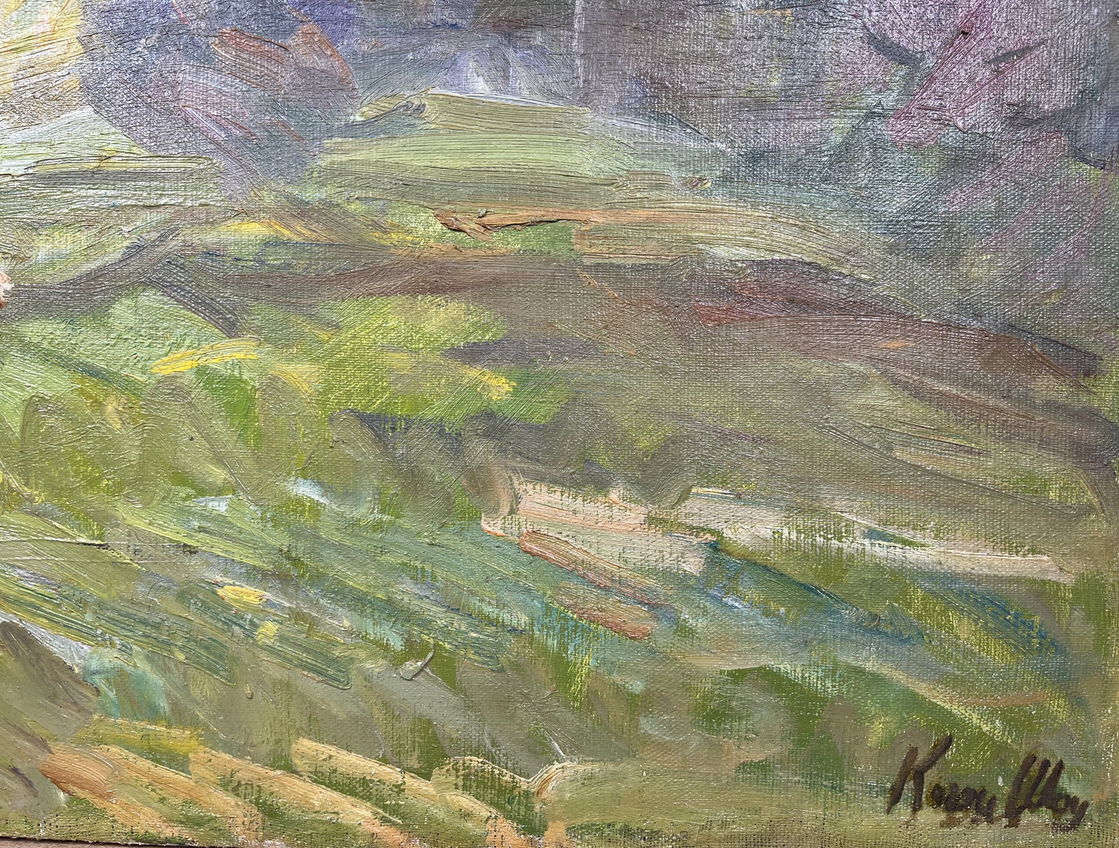 Oil painting Cloudy evening Kogan-Shatz - 3