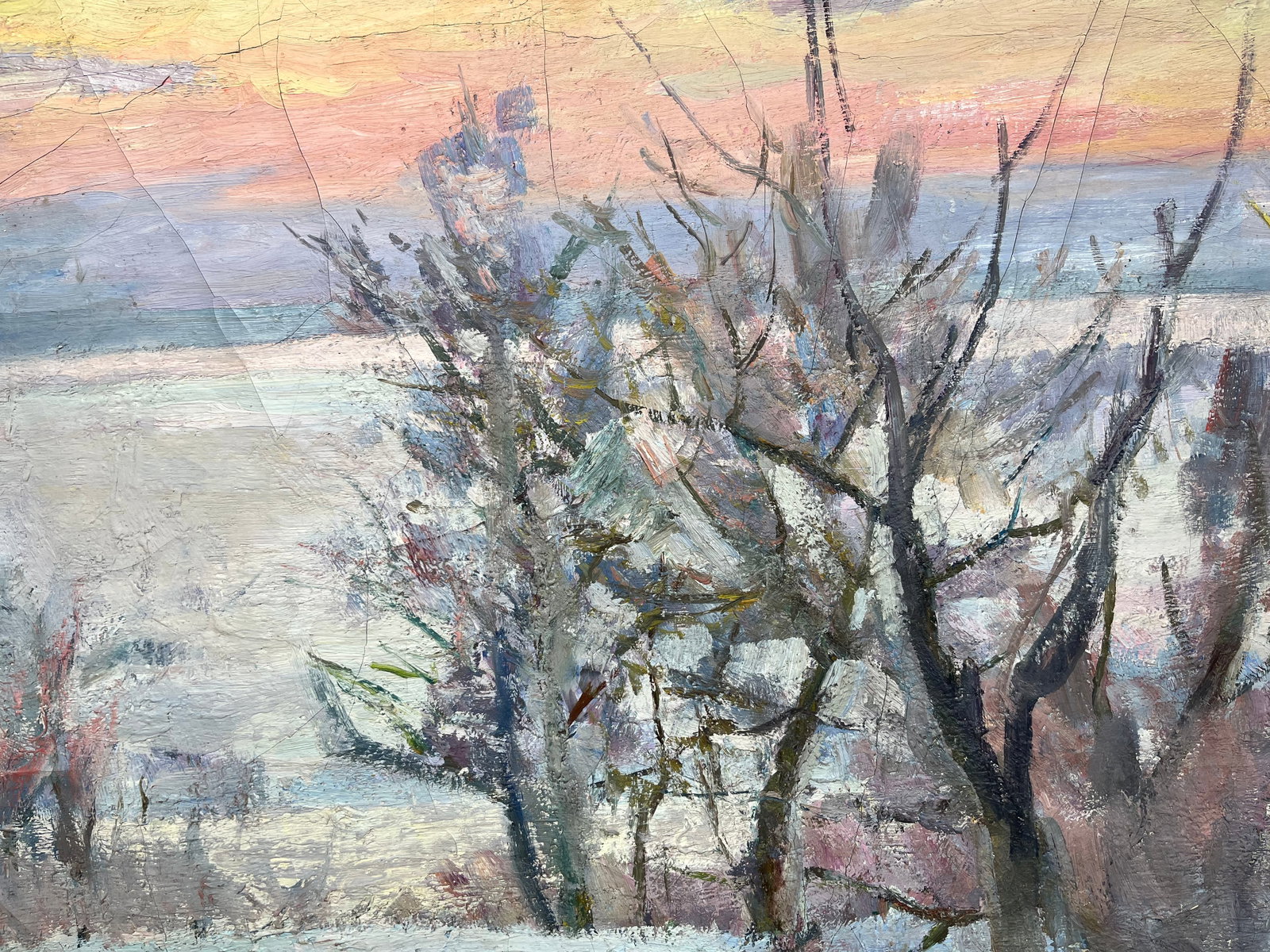 Oil painting Snowy expanse Kogan-Shatz - 10