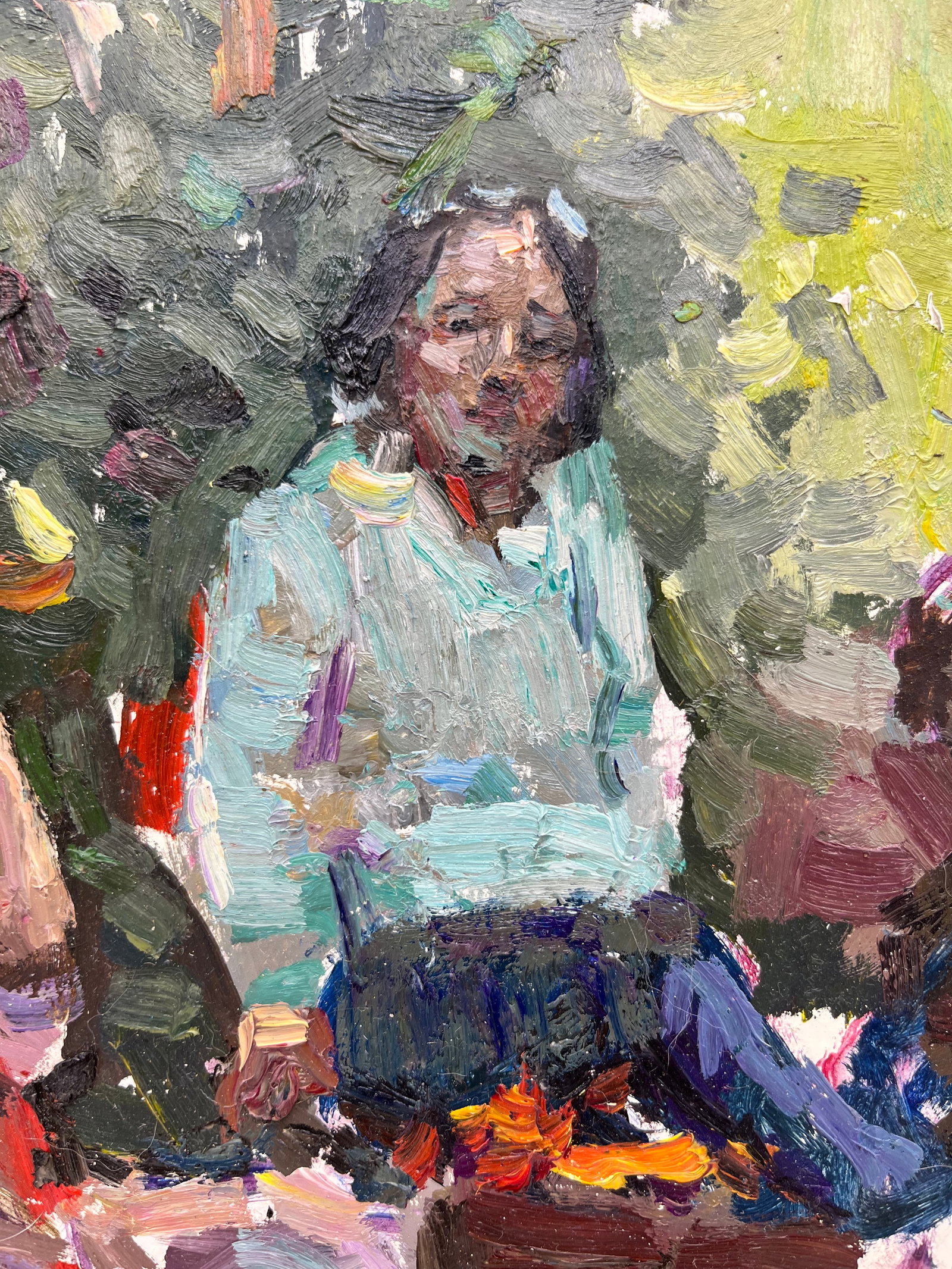Oil painting portrait on the street Sergey Ivanovich - 4