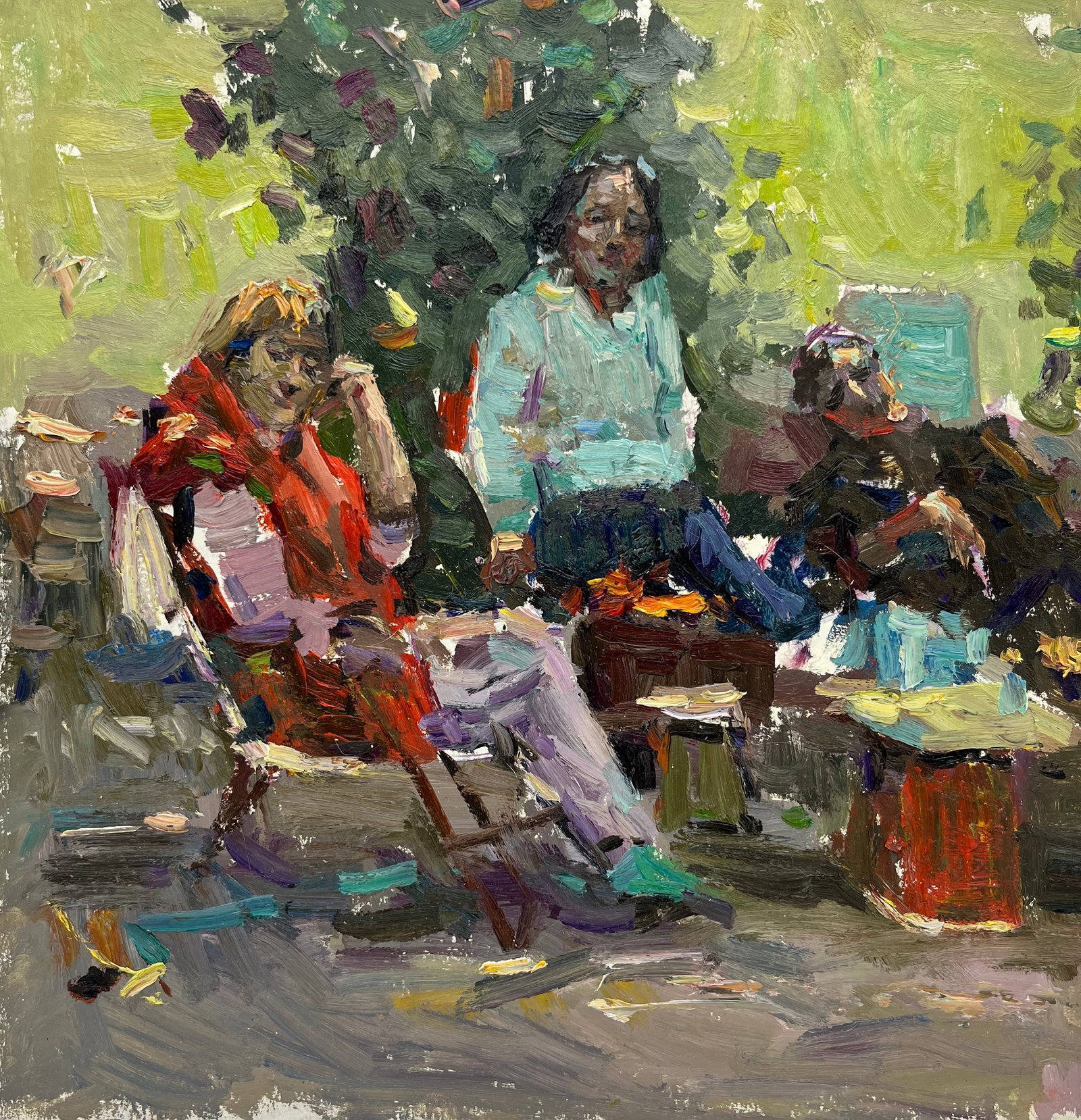 Oil painting portrait on the street Sergey Ivanovich - 6
