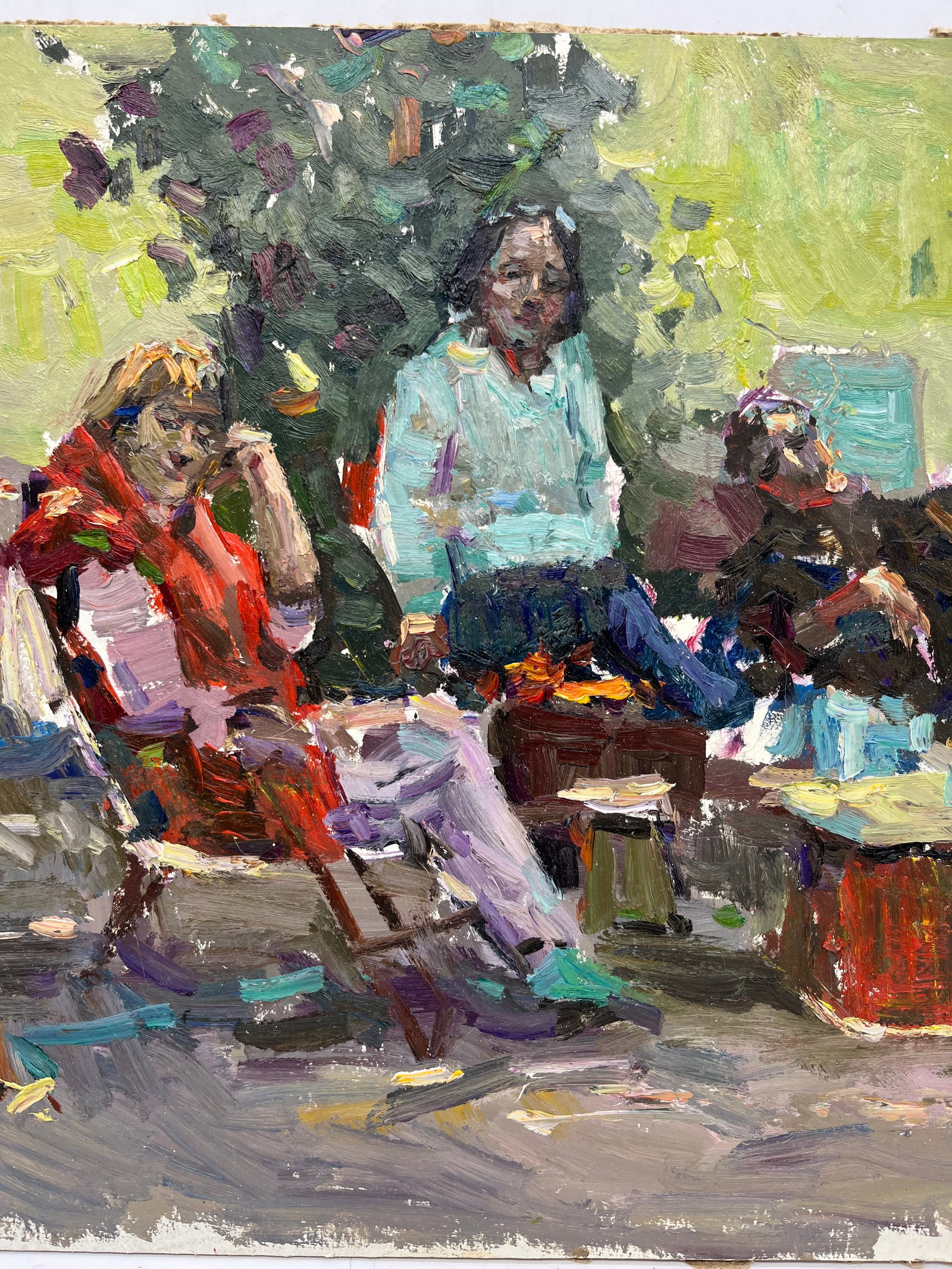 Oil painting portrait on the street Sergey Ivanovich - 7