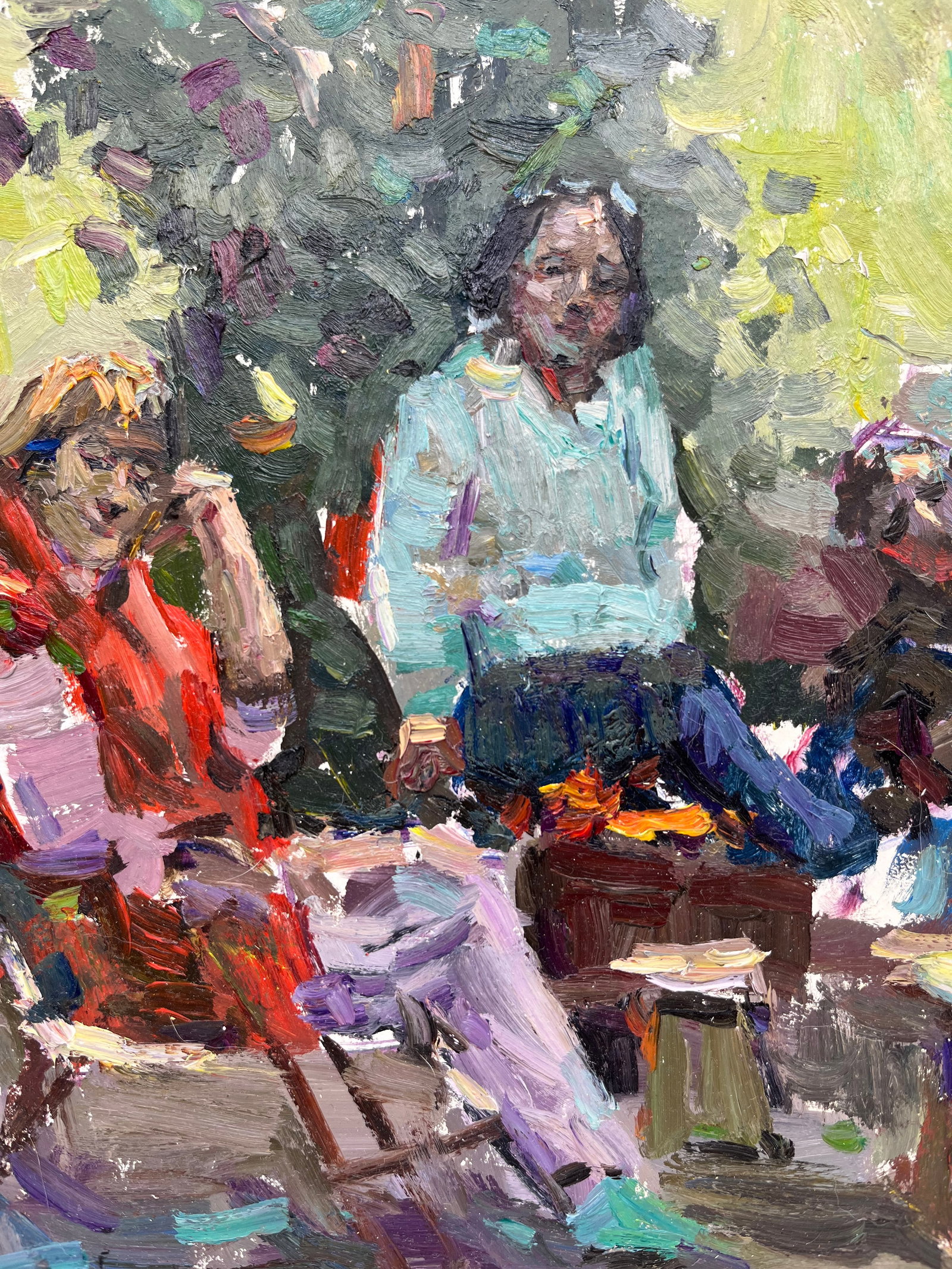 Oil painting portrait on the street Sergey Ivanovich - 8