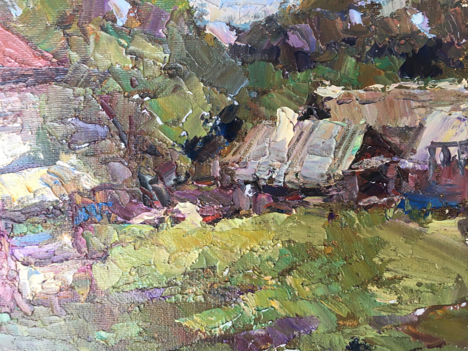 Oil painting rural street Sergey Ivanovich - 4