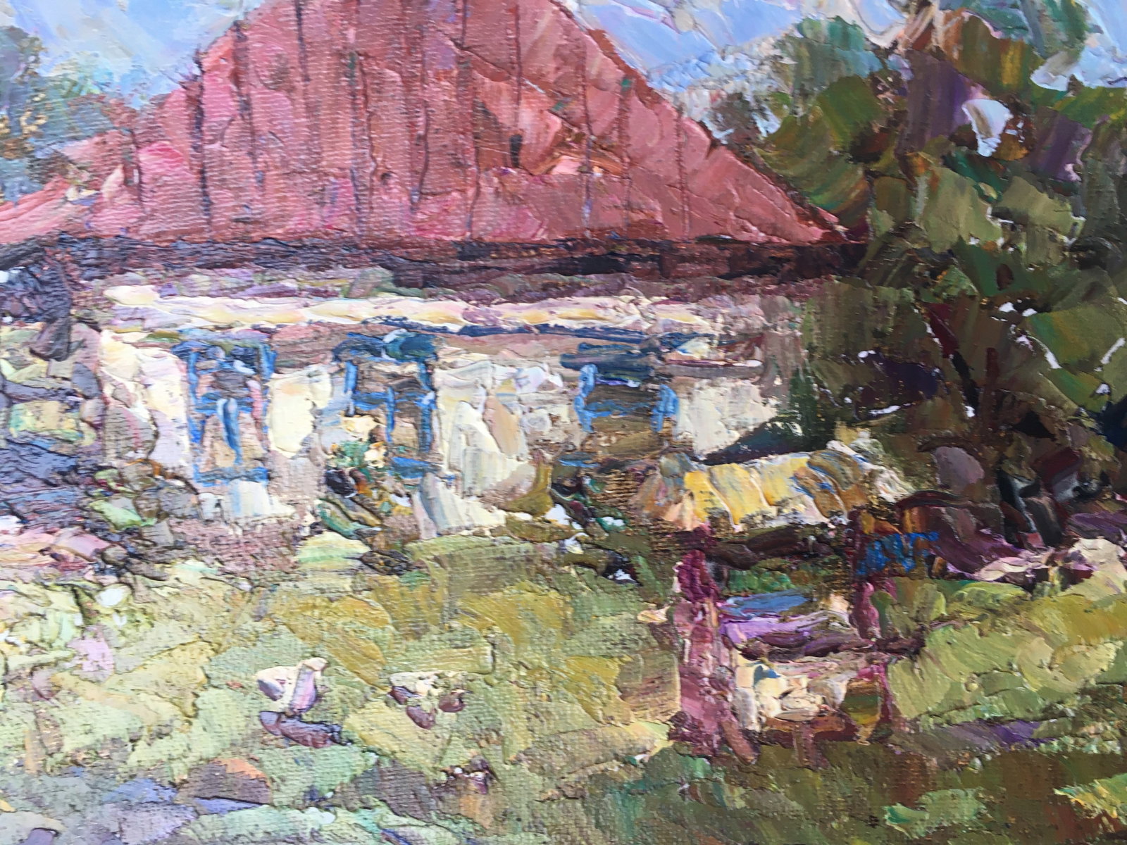 Oil painting rural street Sergey Ivanovich - 5