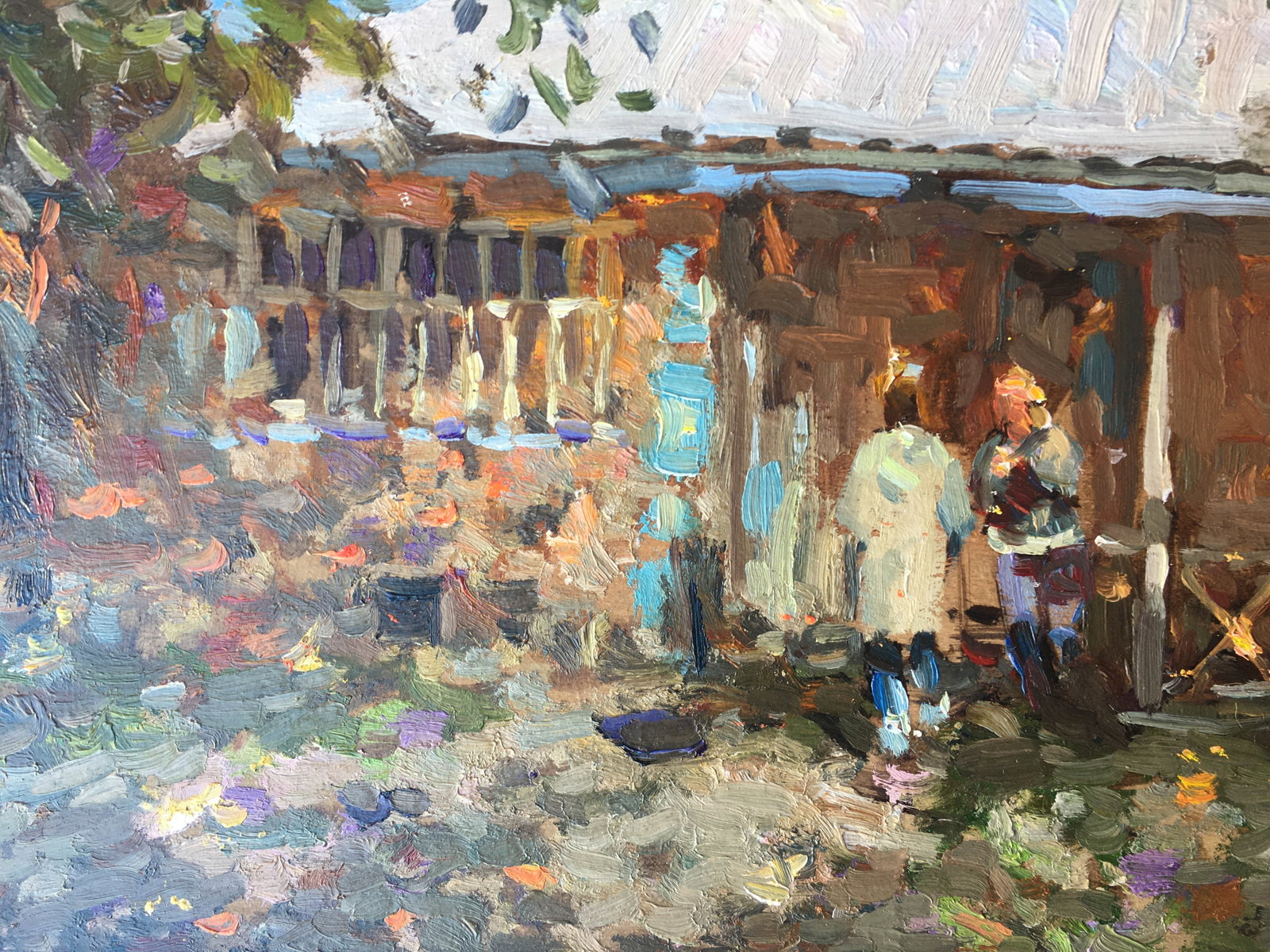 Oil painting Granny's house Sergey Ivanovich - 4