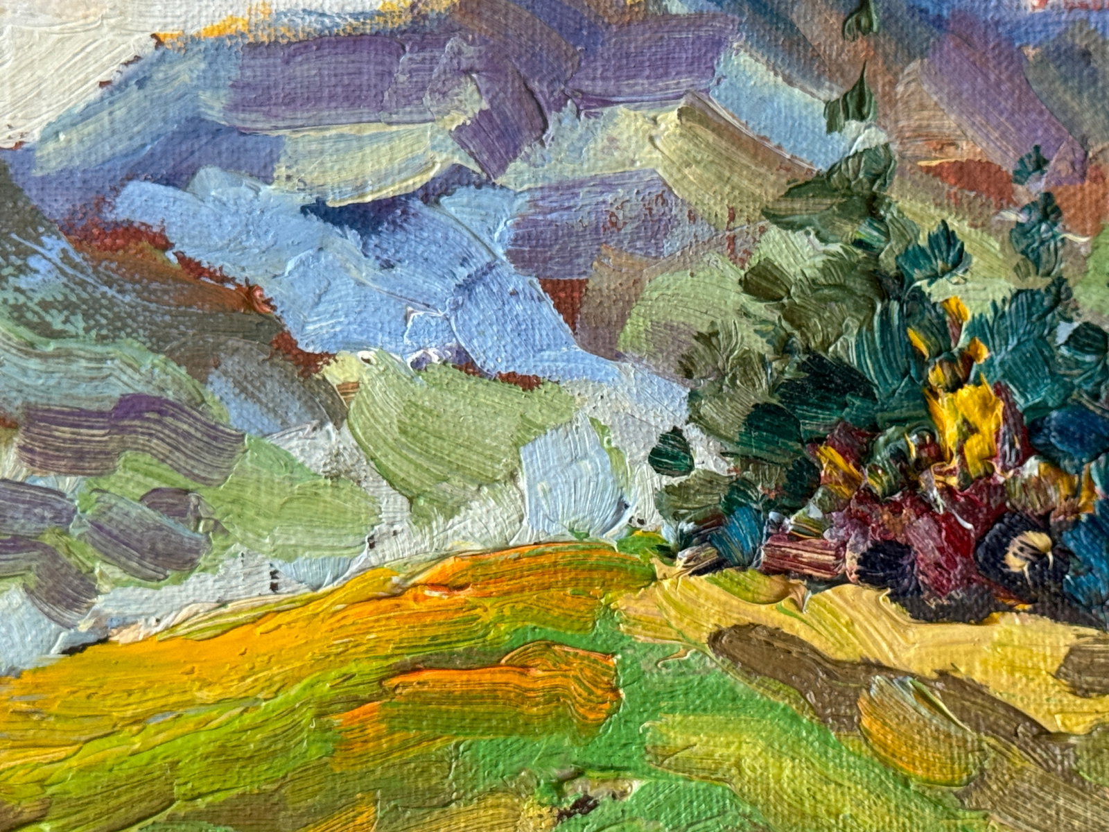 Oil painting with frame Carpathians K. Leonid - 7