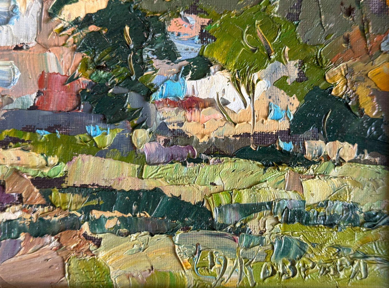 Oil painting with frame Lviv. High castle K. Leonid - 5