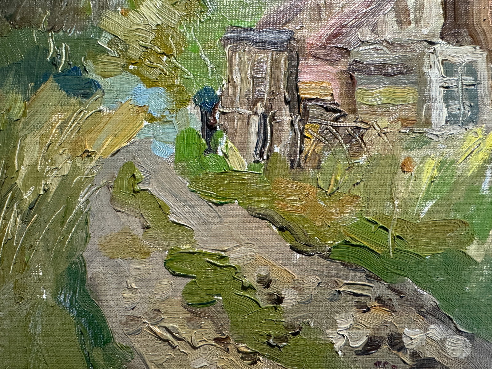 Oil painting Old house K. Leonid - 3