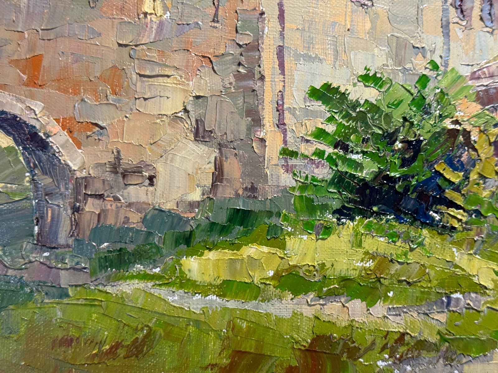 Oil painting with frame Lutsk Lubart's castle K. Leonid - 5