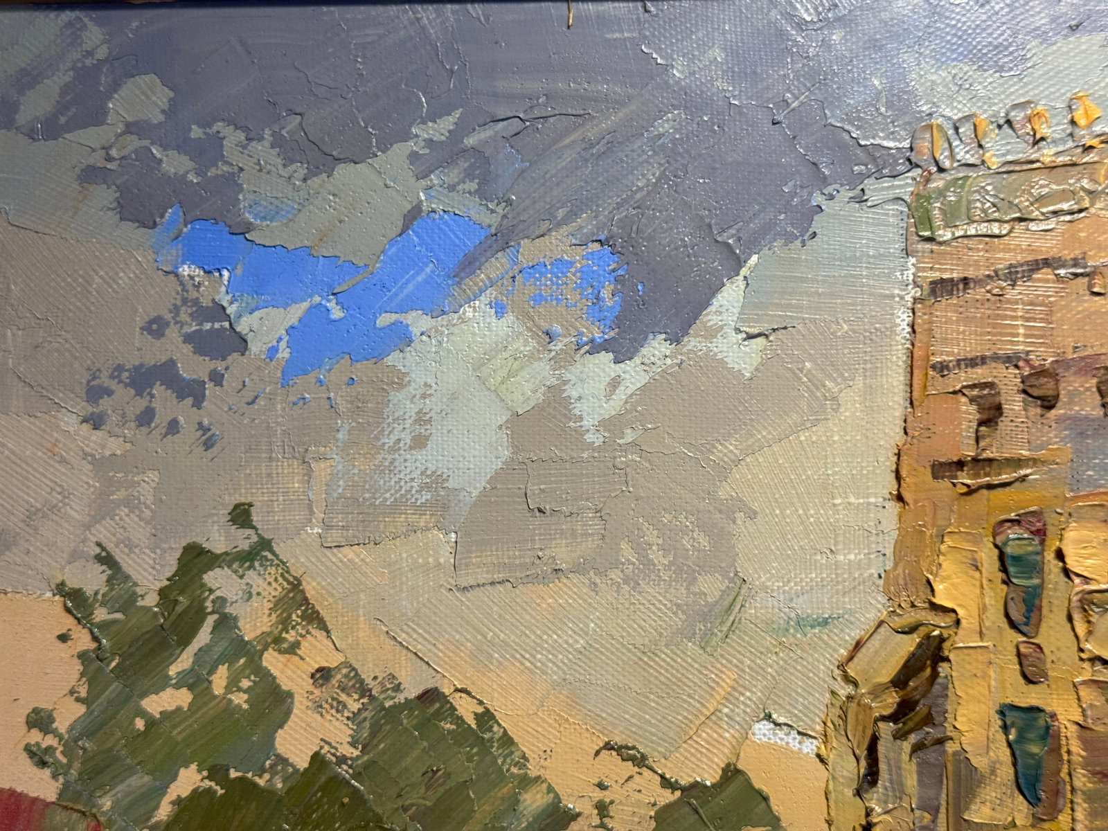 Oil painting with frame Lutsk Lubart's castle K. Leonid - 6