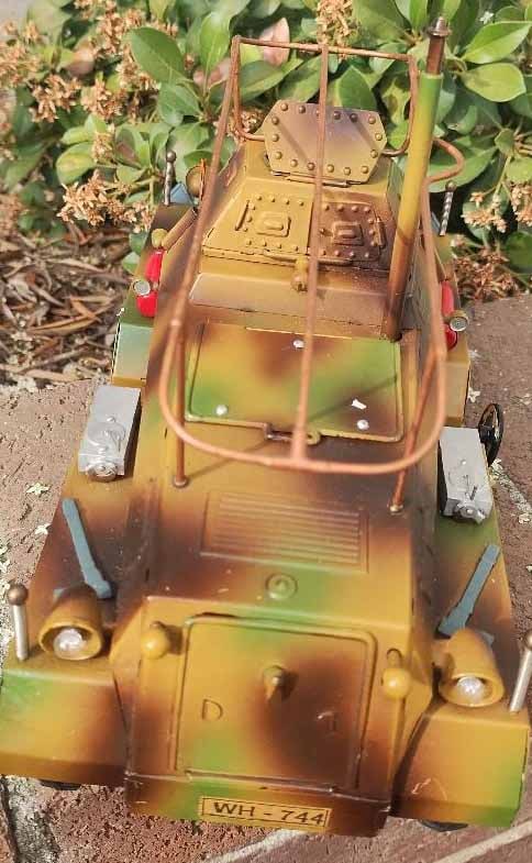 Hausser (Germany) communication truck. This is the "Holly Grail" of Hausser military toys, c10 - 4