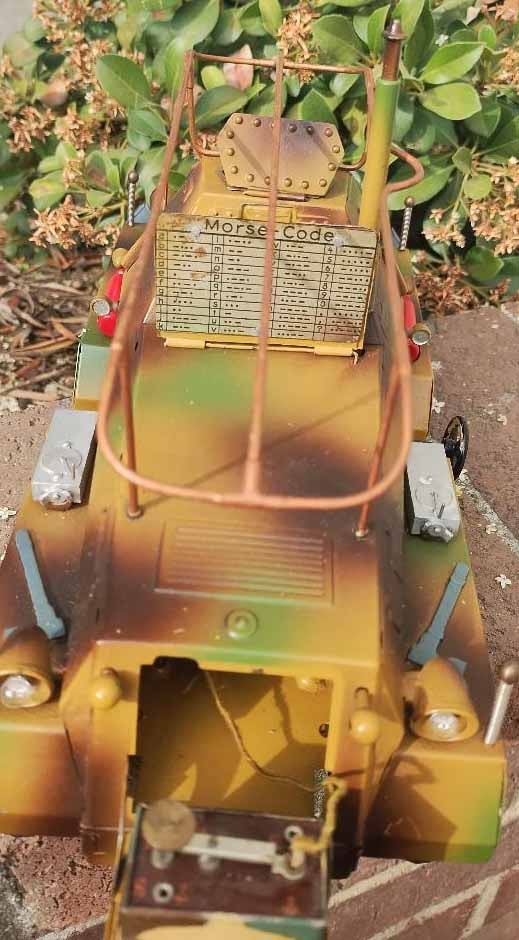 Hausser (Germany) communication truck. This is the "Holly Grail" of Hausser military toys, c10 - 6