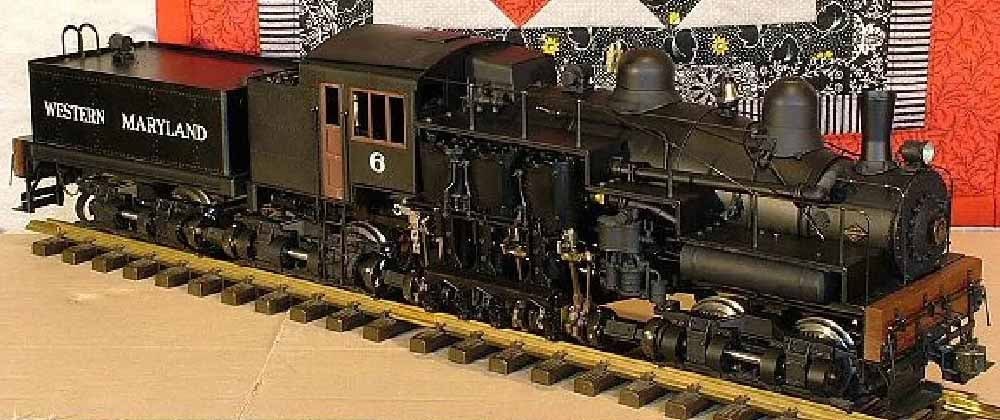 Aster West Maryland Shay, electric version, gauge 1. - 3