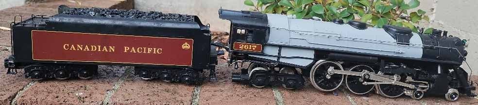 Williams brass Royal Canadian Pacific Hudson locomotive, O-gauge, c10. - 2