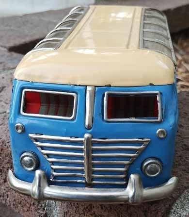 Tippco (made in Germany) "Reisebus" ("Sightseeing" bus), windup motor with separate brake and - 2