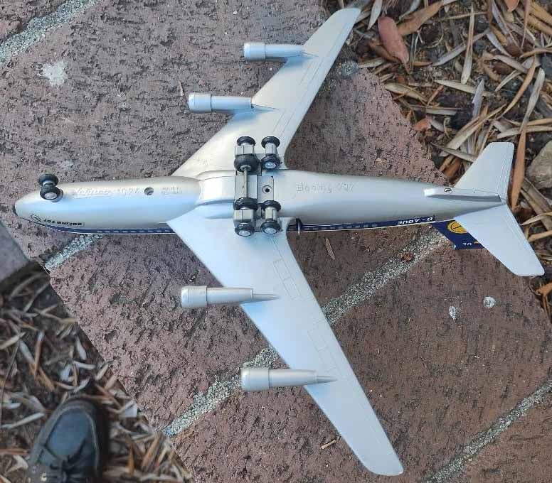 Schuco Boeing 707 windup 1024(made in Germany) , c10 . - 4