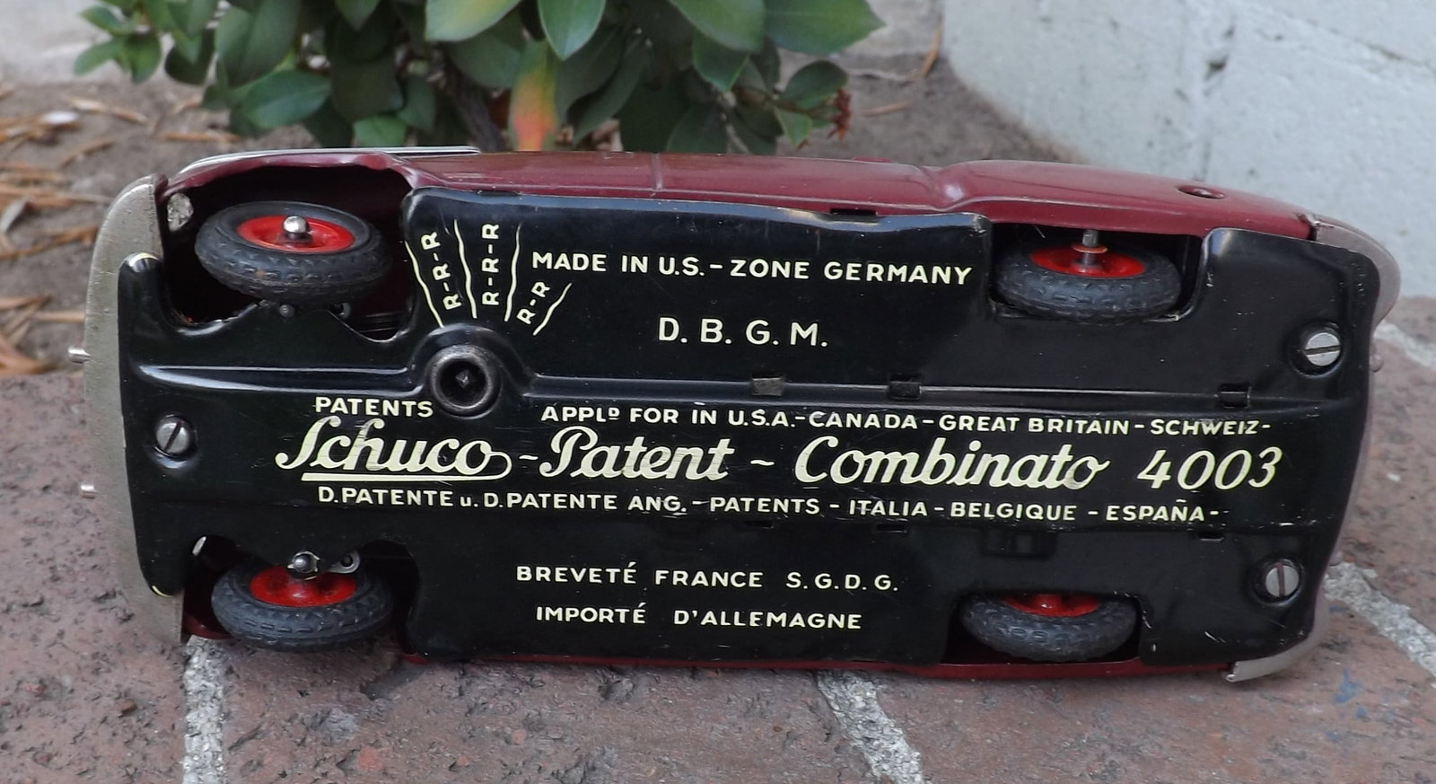 Schuco 4003 "Combinato", Made in Germany US Zone, working horn, two speeds forward, neutral, - 4