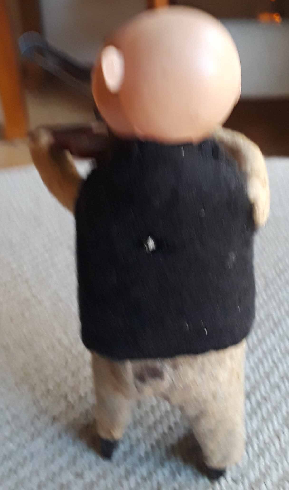 Ultra rare Schuco 972/2 "Father Violonist" (made in Germany), c9, the figurine plays the violin and - 3