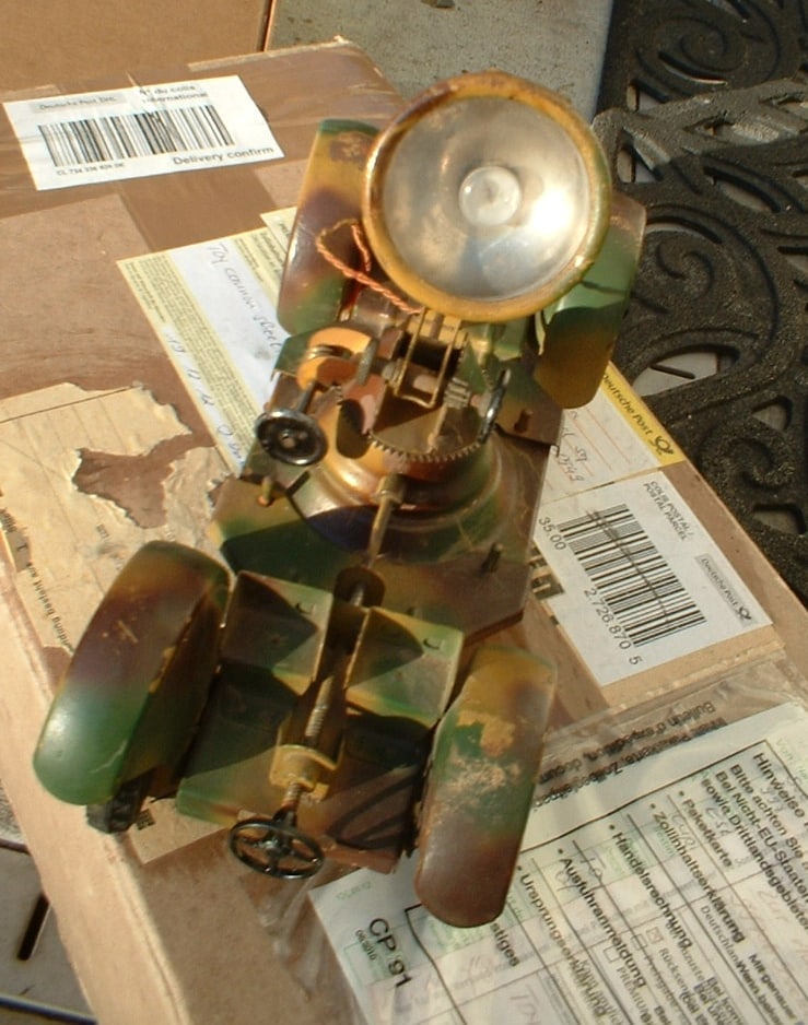 Hausser no.728 very rare AA searchlight, 7cm scale, c8. - 3