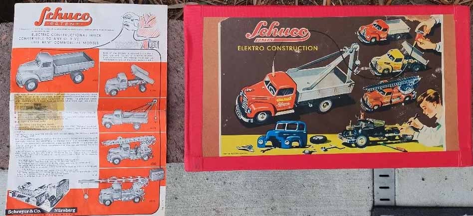 Schuco Crane truck 6070, BO, with c8 original box and instructions, c10. - 6