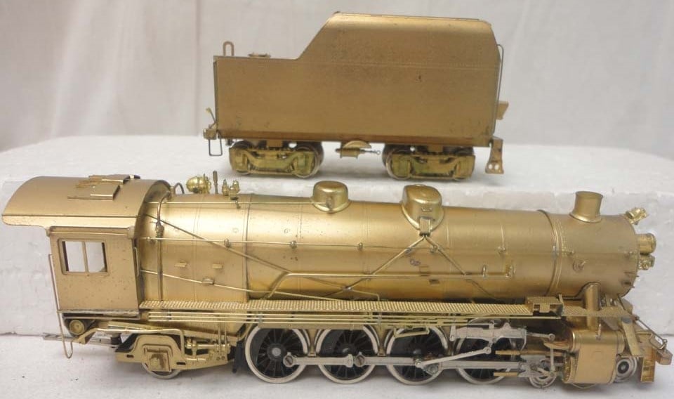 Nickel Plate Products (Made in Japan), NYO & W Mountain 4-8-2 brass engine, c10 in original box ,. - 3