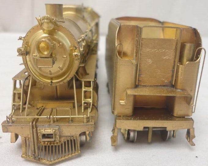 Nickel Plate Products (Made in Japan), NYO & W Mountain 4-8-2 brass engine, c10 in original box ,. - 4
