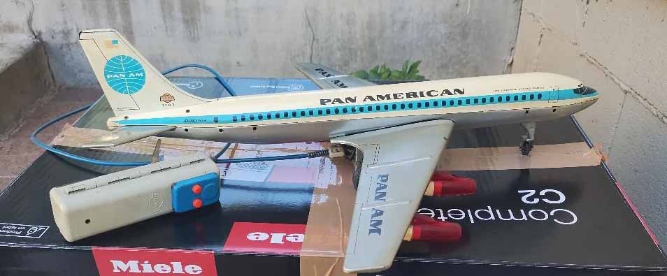 Gama (Germany) Pan Am battery operated, remote controlled airplane: Gama (Germany) Pan Am battery operated, remote controlled airplane Reserve: $450.00 Shipping: Domestic: Flat-rate of $45.00 to anywhere within the contiguous U.S. International: Flate-rate of $72.00