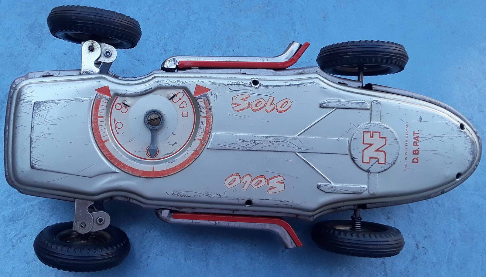 JNF Mercedes 194 racer "Solo" (made in Germany), c8, multiple programmable patterns, rack and pinion - 3