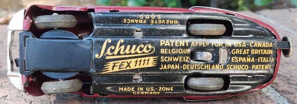 Schuco "Fex 1111" (made in US Zone Germany), rare color, c9.5. - 5