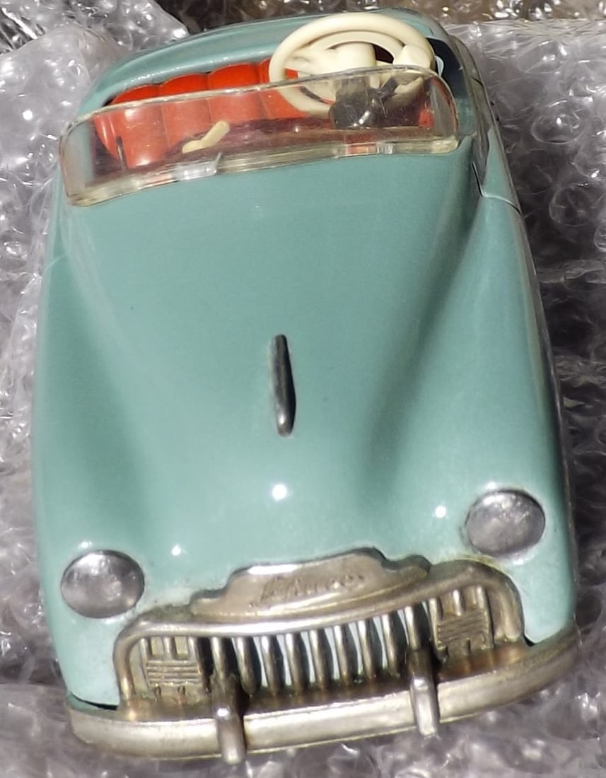Schuco "Tacho Examico" 4002 (made in Western Germany) BMW 328 car, rack and pinion steering,three - 5