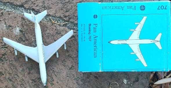 Schuco Boeing 707 (made in Germany) , c10 , boxed,. - 3