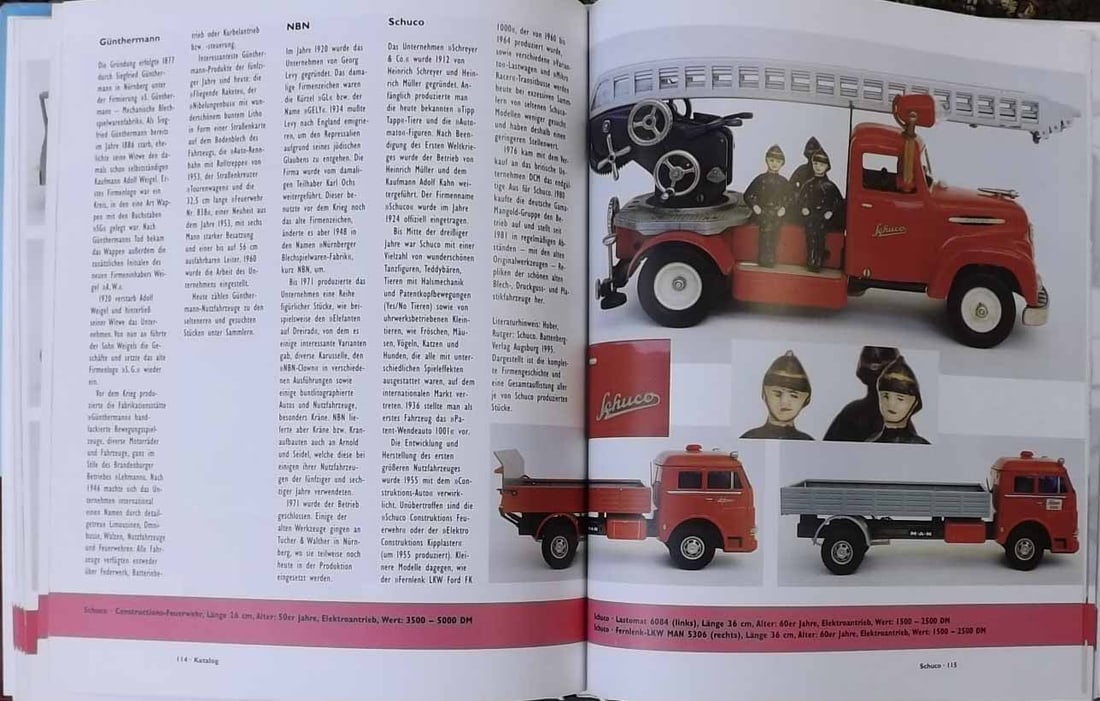 German toys book, with prices. - 2