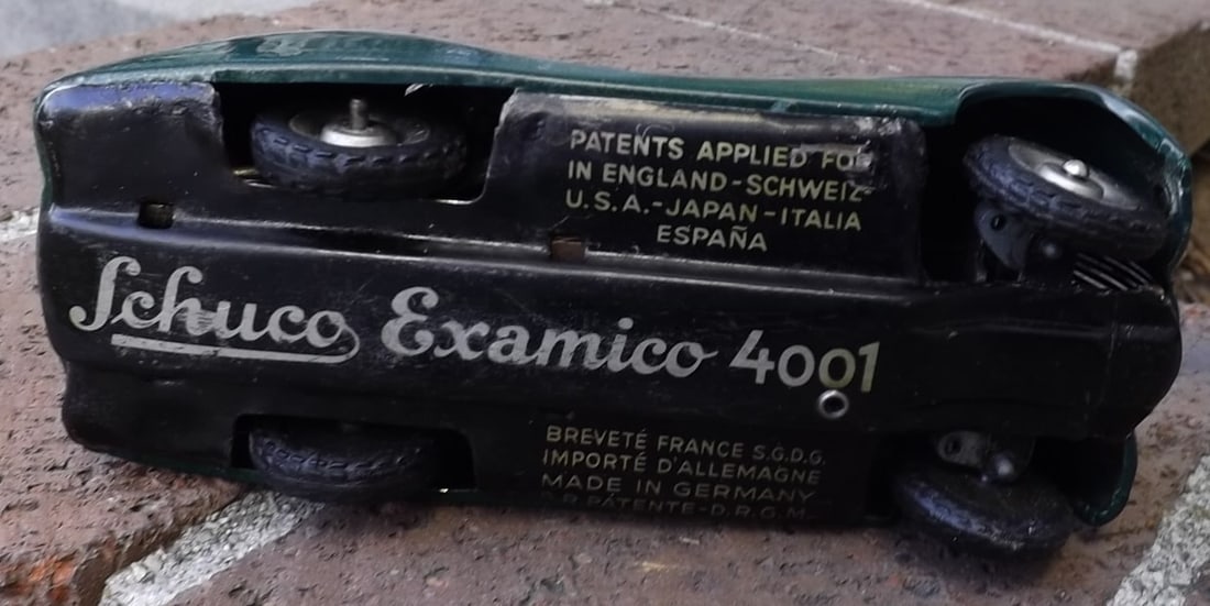 Schuco Examico 4001, Made in Germany,windup, BMW 328 car, rack and pinion steering, 4 speeds - 3