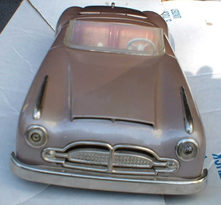 JNF Gigant, scale model of 1950's car, one of the rarest JNF toys, windup transmission,independent - 3