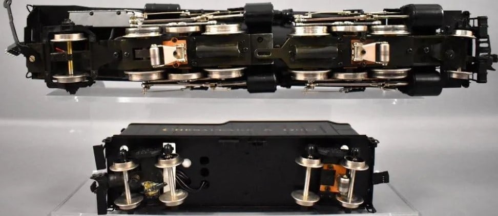 Right Of Way C&O 2-6-6-2 O-scale locomotive, Made in South Korea ,brass and steel,c10 . - 5