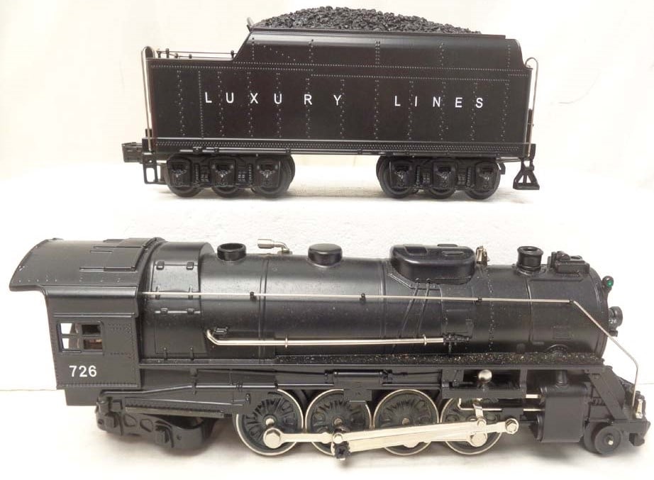 Williams O scale 2-8-4 Berkshire #726, with Seuthe smoke unit in original box, c10,. - 4