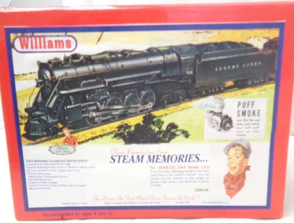 Williams O scale 2-8-4 Berkshire #726, with Seuthe smoke unit in original box, c10,. - 9