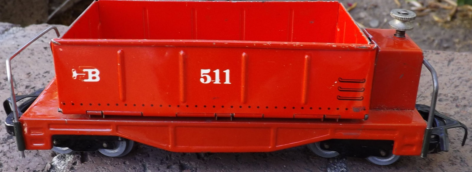 Biller Bahn tipper car ,Oe scale (O scale on HO rails) , Made in Germany, c9,. - 3